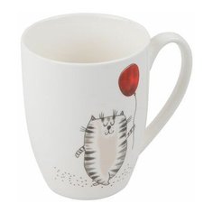 Кружка керамическая, 360 мл, Кот с шариком, PERFECTO LINEA (30-301017)