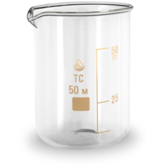 Мензурка, мерный стакан 50 мл стекло Добрый Жар