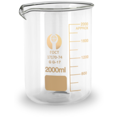 Мензурка, мерный стакан 2000 мл стекло Добрый Жар
