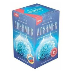 Набор для творчества LORI Алхимик Выращивание кристаллов. Кристаллический ёжик "Голубой кристалл"