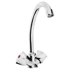 Смеситель для кухни ZEIN Z20380103, кран-букса латунь 1/2", без подводки, хром 5118173