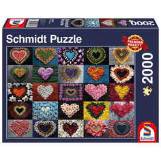Пазл Schmidt Цветочные сердца (58327), 2000 дет.