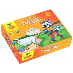 Мульти-Пульти Гуашь Енот в Греции (ГК_10271), 75 мл, 12 цв.