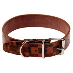 Ошейник Пижон 65*3,5 см, коричневый