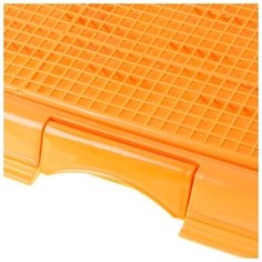 Туалет многофункциональный Пижон под пеленку, со съемной сеткой, 49*36,5*4 см, оранжевый