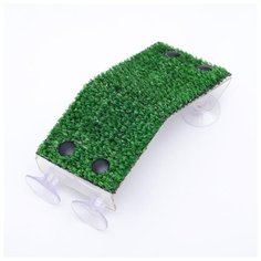 Плот для черепашек Пижон пластиковый, на дно аквариума, 7*18*7 см