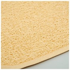 Коврик Пижон 2 в 1, под миску или туалет, "Лапка", 40*30 см, бежевый