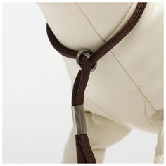 Ринговка Пижон удавка до 45 см, поводок 100 см, коричневая