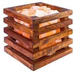 Соляная лампа из Гималайской соли "Корзина с кристаллами" Proffi