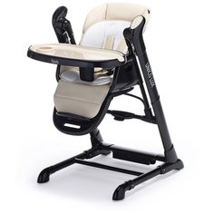 Стульчик для кормления Nuovita Unico Lux 3в1, Nero (Latte/латте)