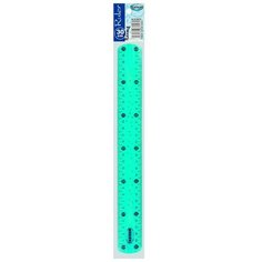 Линейка гибкая 30см, цвет ассорти, в ПВХ упаковке Centrum