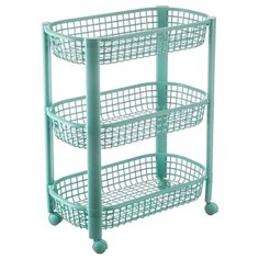 Этажерка с контейнерами для овощей пластиковая с 3 секциями (47х26х57 см) Best Home