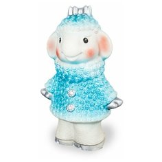 Игрушка для ванной ОГОНЁК Овечка в шубке голубой/белый