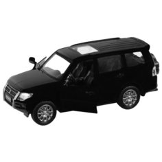 Машинка металлическая Автопанорама 1:43, Mitsubishi Pajero 4WD Tubro, черный, инерция (JB1251429)