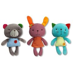 1Toy Мягкая игрушка Bobbie & Friends (звук), 22 см