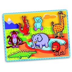 VIGA Пазл Дикие Животные 7 деталей,в пленке