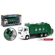 Shenzhen toys Спецтехника Мусоровоз белая кабина,закрытый кузов в коробке