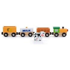 VIGA Набор аксессуаров для ж/дорогиПоезд-Фермав коробке