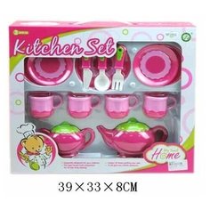 Shenzhen toys Набор посуды Клубничка на 4 персоны (14 предм) в коробке