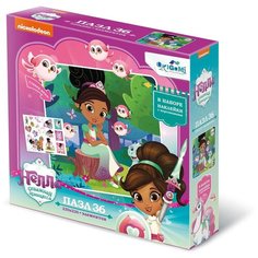 Пазл Origami Нелла Лесная прогулка + наклейки (04676), 36 дет.