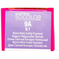 Matrix Socolor Beauty стойкая крем-краска для волос, 9A очень светлый блондин пепельный, 90 мл