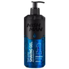 Освежающий гель для бритья 1 Fresh Active NISH MAN, 400 мл