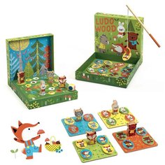 Набор настольных игр DJECO Людо Лес 4 в 1