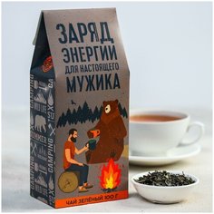 Чай зелёный Заряд энергии, в коробке, 100 г Фабрика Счастья