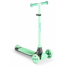 Самокат YVolution Y Glider Kiwi, зелёный, LED-подсветка (101259)