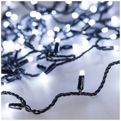 Светодиодная гирлянда ARD-STRING-CLASSIC-10000-BLACK-100LED-MILK-FLASH White (230V, 7W) (Ardecoled, IP65) Arlight