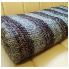 Белорусский полушерстяной плед-одеяло Клетка Sukno