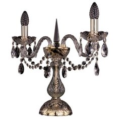 Настольная лампа хрустальная 1406L/2/141-39 G Bohemia Ivele Crystal