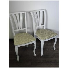 EVITA Стул Венеция М20 белый ткань 214/1/ в комплекте 2 штуки/стул для гостиной/ стул дл кухни/стул деревенный/ стул в спальню/стул из массика