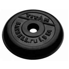 Диск Barbell обрезиненный 1,5 кг. 31 мм Titan