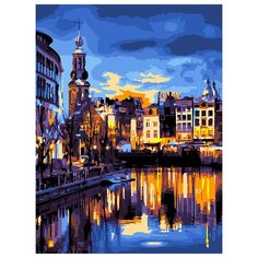 LORI картина по номерам Канал в Амстердаме 28.5х38 см