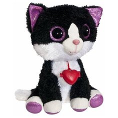 Мягкая игрушка Fancy Кот Фенсик чёрно-белый с сердечком 23 см