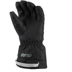 Перчатки лыжные детские черные 500 черные 10 лет WEDZE X Декатлон Decathlon