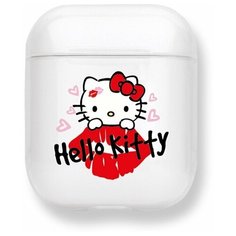 Чехол TPU для AirPods 1 / 2, эйрподсы, эйр подс, лицензия Hello Kitty 7 Deppa