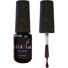 Гель-лак для ногтей LUCKYLak цветной, 8 г, 056 темно-бордовый