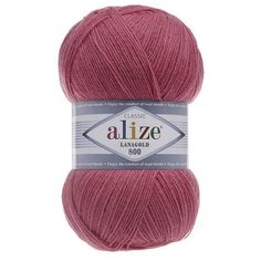 Пряжа Alize Lanagold 800 359 темная роза (Ланаголд 800) 49% шерсть, 51% акрил 100г 800м 5шт