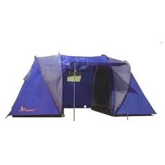 Палатка 4-местная Lanyu-1699 туристическая (2 комнаты + тамбур) 450*220*180см
