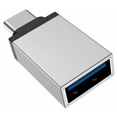 Адаптер переходник USB type C выход - USB 3.0 вход, Deppa