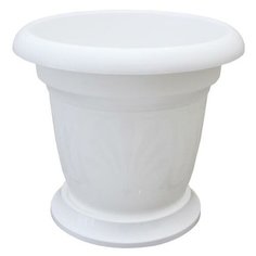 Кашпо "тюльпан" №1 (1,5Л), белый Милих