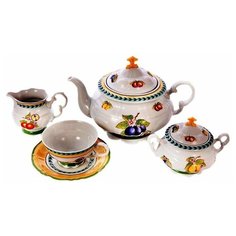 Чайный сервиз на 6 персон 15 предметов Leander "Соната /Фруктово-ягодная" / 169467