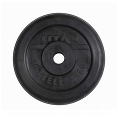 Диск Barbell обрезиненный 5 кг. 31 мм Titan