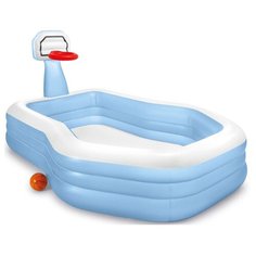 INTEX Игровой центр «Семейный», 257 х 188 х 135 см, с баскетбольным кольцом + мяч, 57183NP INTEX