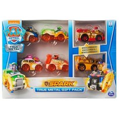 Игровой набор Spin Master Paw Patrol (Щенячий Патруль) Тру Металл - набор из машинок (4 базовые машинки и 2 эксклюзивные) 6059232