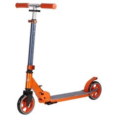Детский городской самокат CITY-RIDE складной 145 мм, оранжевый