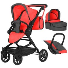 Коляска для кукол Carrello Magia 3 в 1 Red
