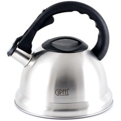 GIPFEL Чайник со свистком Estella 8599, 3 л, черный/стальной